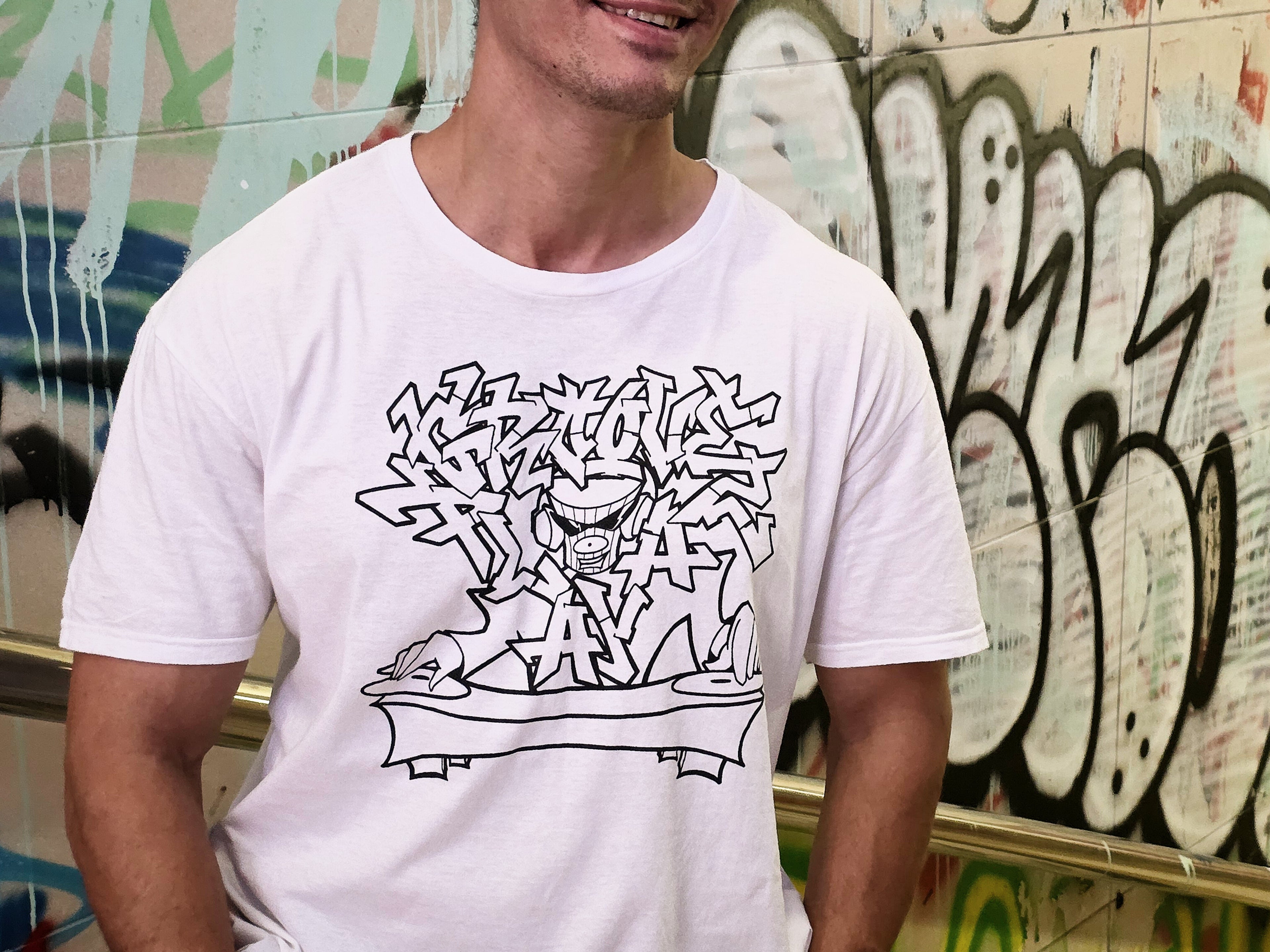 Grooveplayaz x Tomi white t-shirt