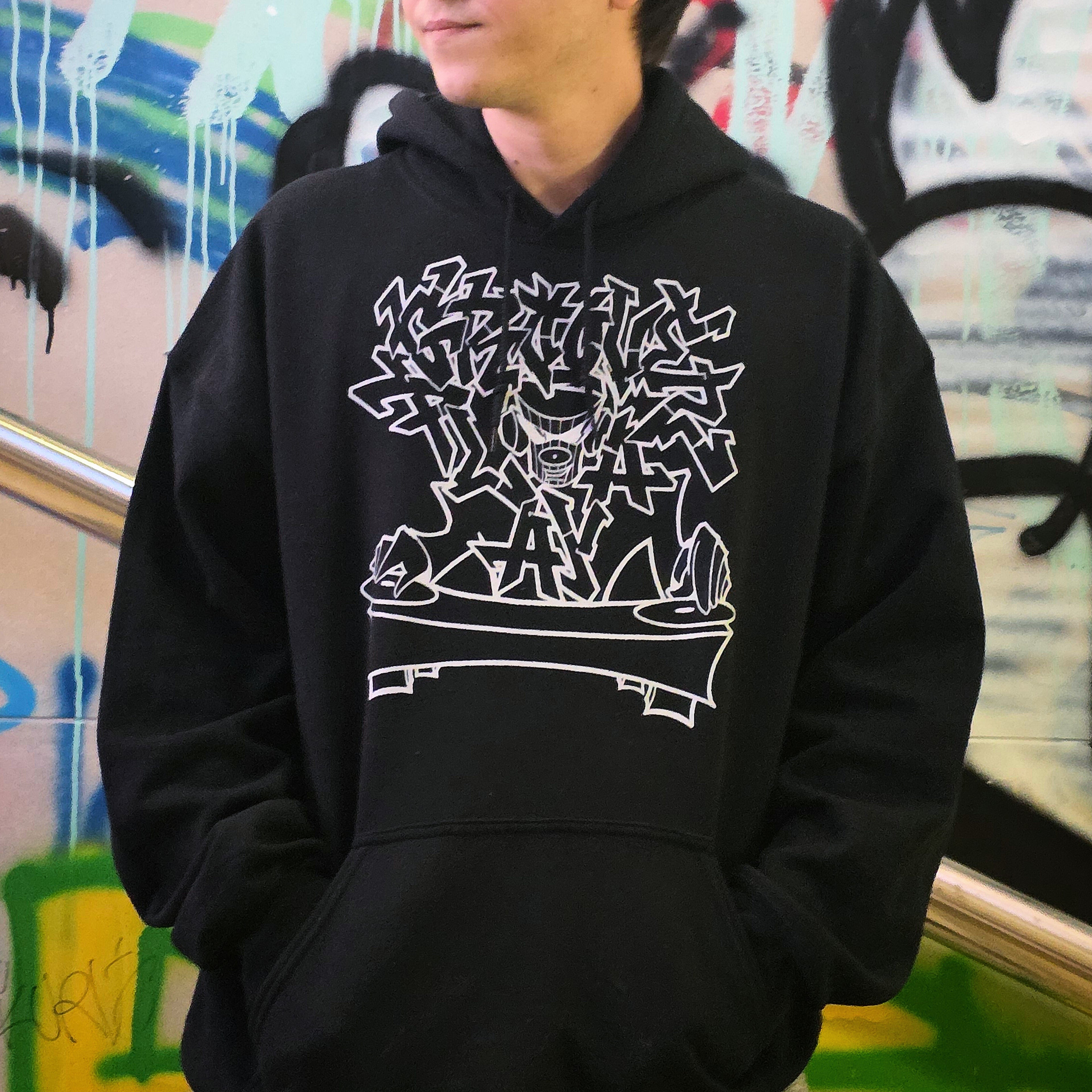 FUNKY GROOVEPLAYAZ DJ black hoodie